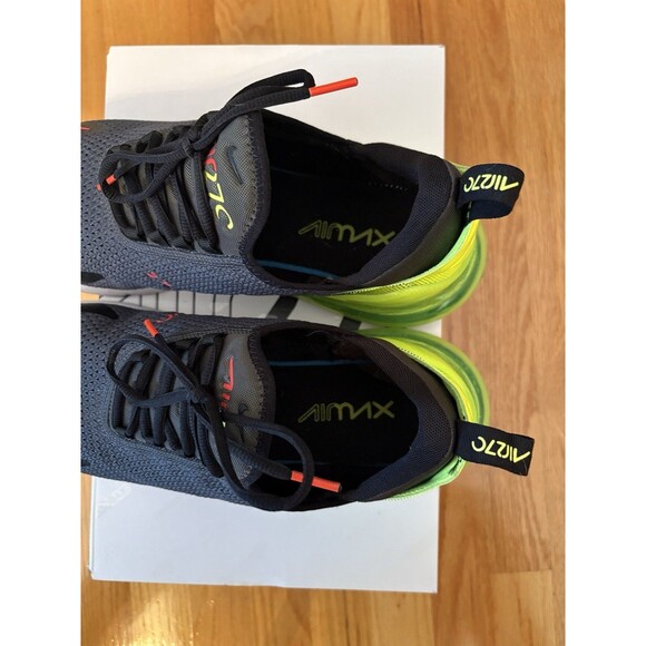 Nike Air Max 270 Retro Future Mens Size 13 Black Neon Running Shoes Aq9164-005 - Picture 3 of 8
